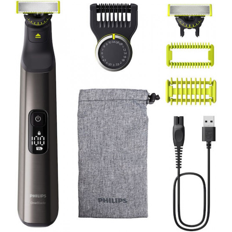 Philips OneBlade Pro 360 QP6552/15 Ξυριστική Μηχανή Προσώπου / Σώματος Επαναφορτιζόμενη